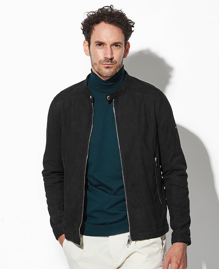 SHIPS　clark　スエードライダースジャケット SHIPS SHIPS: ポリエステル フェイクスエード シングル