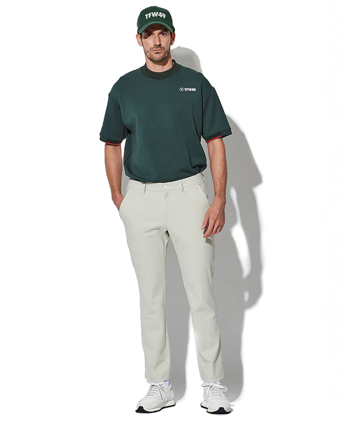 ダークグレー スラックス ウエストゴム　アウール　XL 美品 セール】 【KING SIZE】トリートメントウール ストレッチグレナ