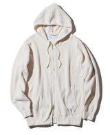 premium pile l/s zip hood