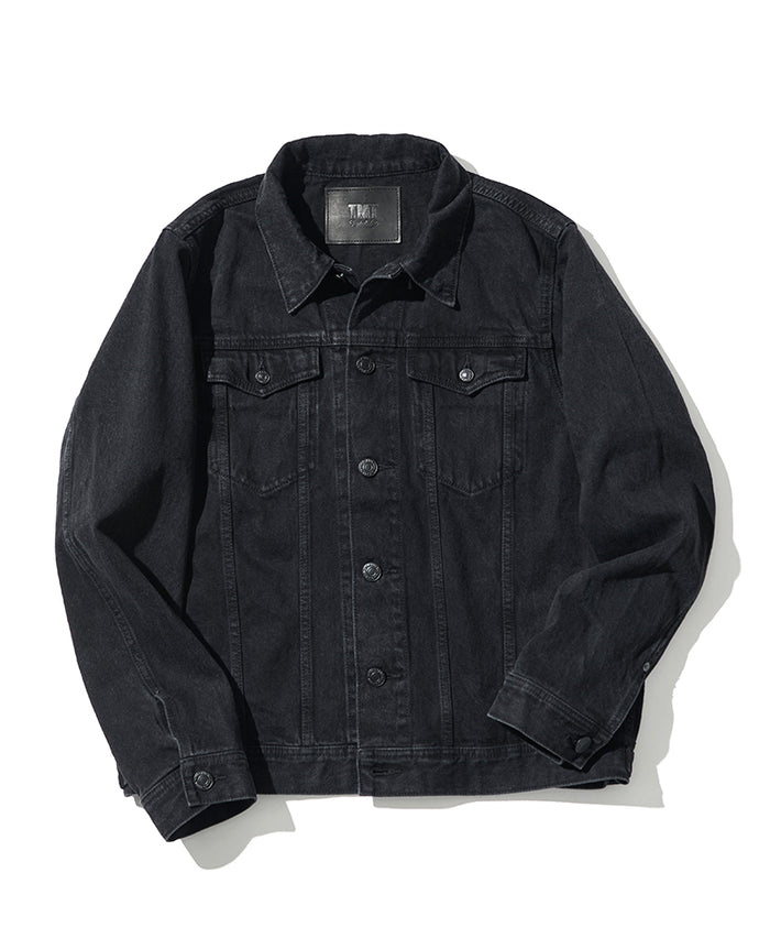12オンス ソフトブラックデニム トラッカージャケット – 買えるLEON