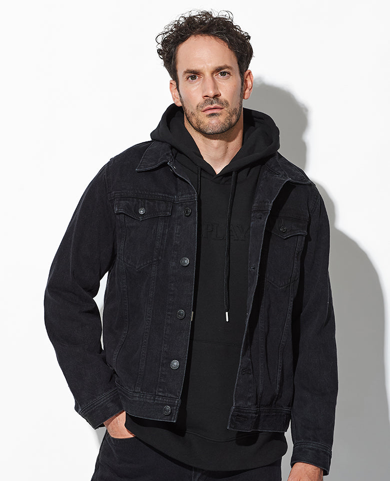 12オンス ソフトブラックデニムセットアップ（ブラック） – 買えるLEON
