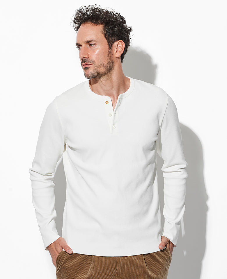 LEON別注 ct surf ヘンリーネックロングスリーブT