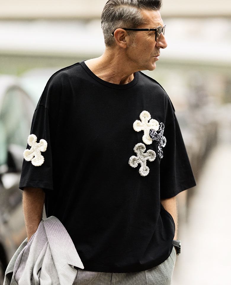 クロスクロシェットTシャツ