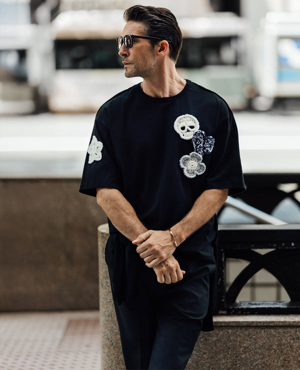 クロシェットTシャツ