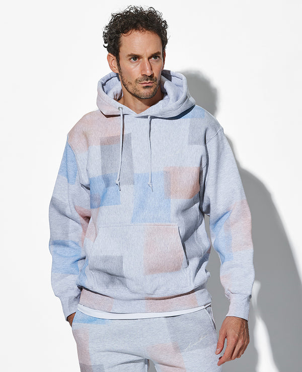 パッチワークペイントパーカー