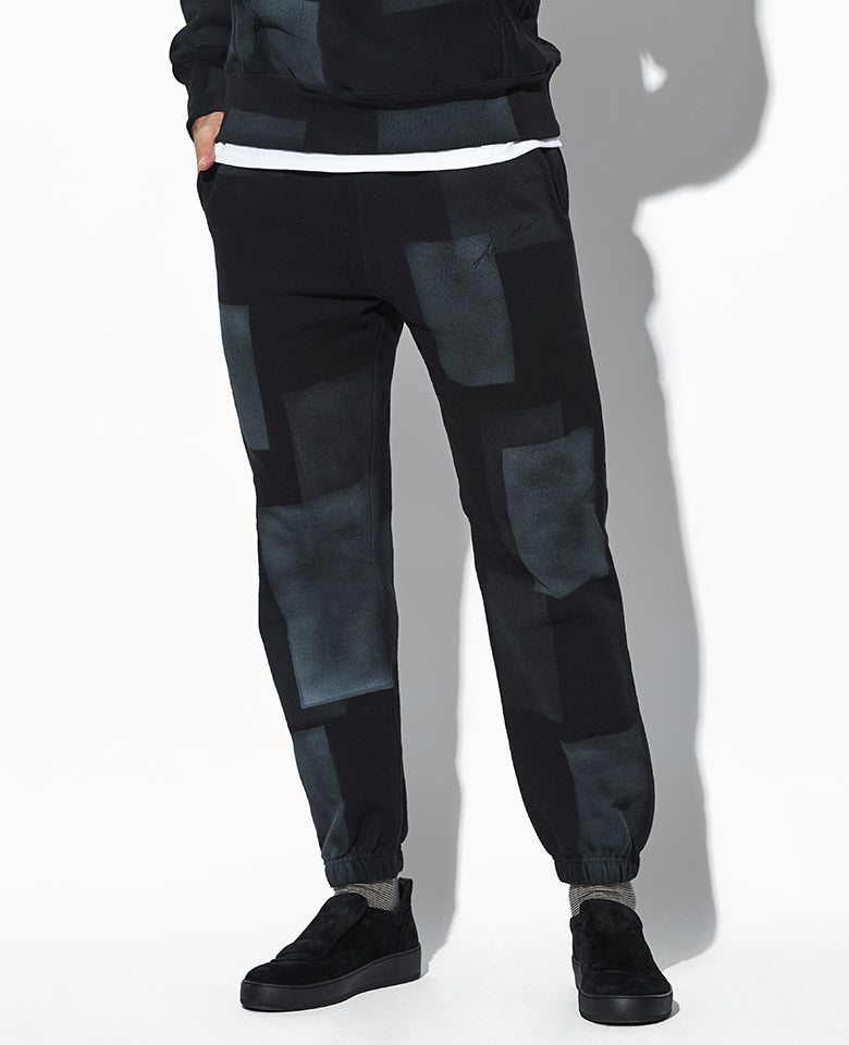 パッチワークペイントセットアップ（ブラック）