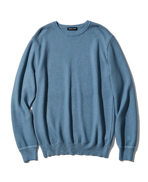 ウールシルククルーネック