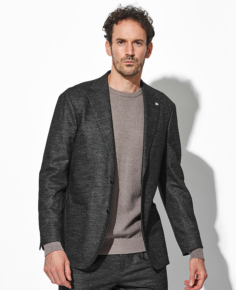 ニットデニムセットアップ（グレー）