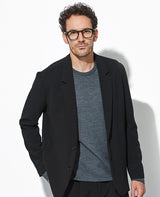 ポリエステルストレッチダブルクロスセットアップ（ブラック）