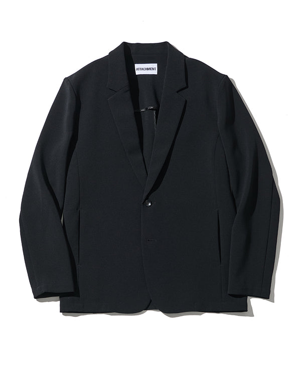 ポリエステルストレッチダブルクロスセットアップ（ブラック）