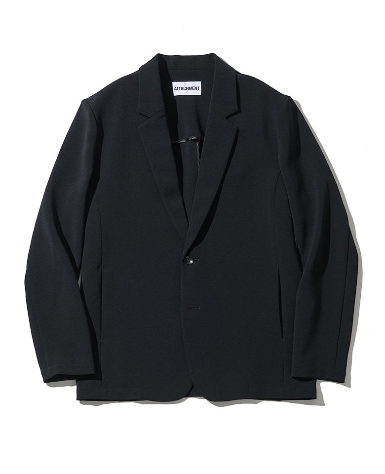 ポリエステルストレッチダブルクロスセットアップ（ブラック）