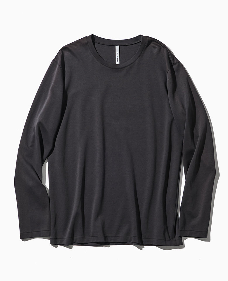 コットンダブルフェイス スリムフィットロングスリーブTee