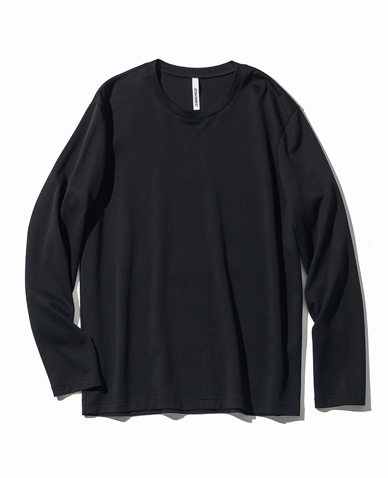 コットンダブルフェイス スリムフィットロングスリーブTee