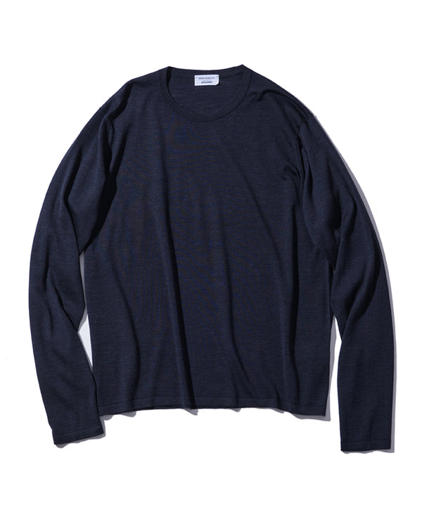 ×John Smedley 30GクルーネックニットL/S