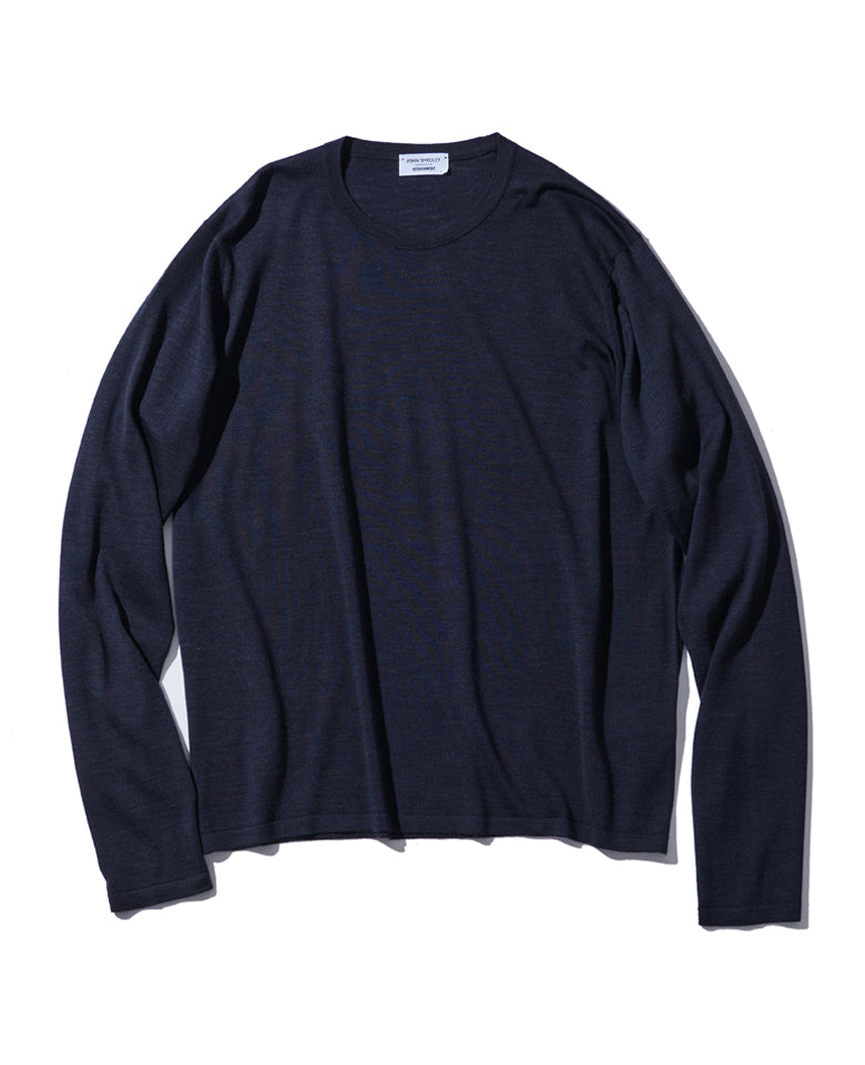 ×John Smedley 30GクルーネックニットL/S