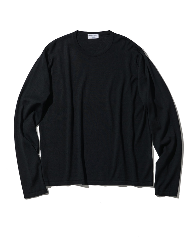 ×John Smedley 30GクルーネックニットL/S