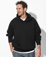 ウール/ポリエステル ダブルゲイスニット フーディ