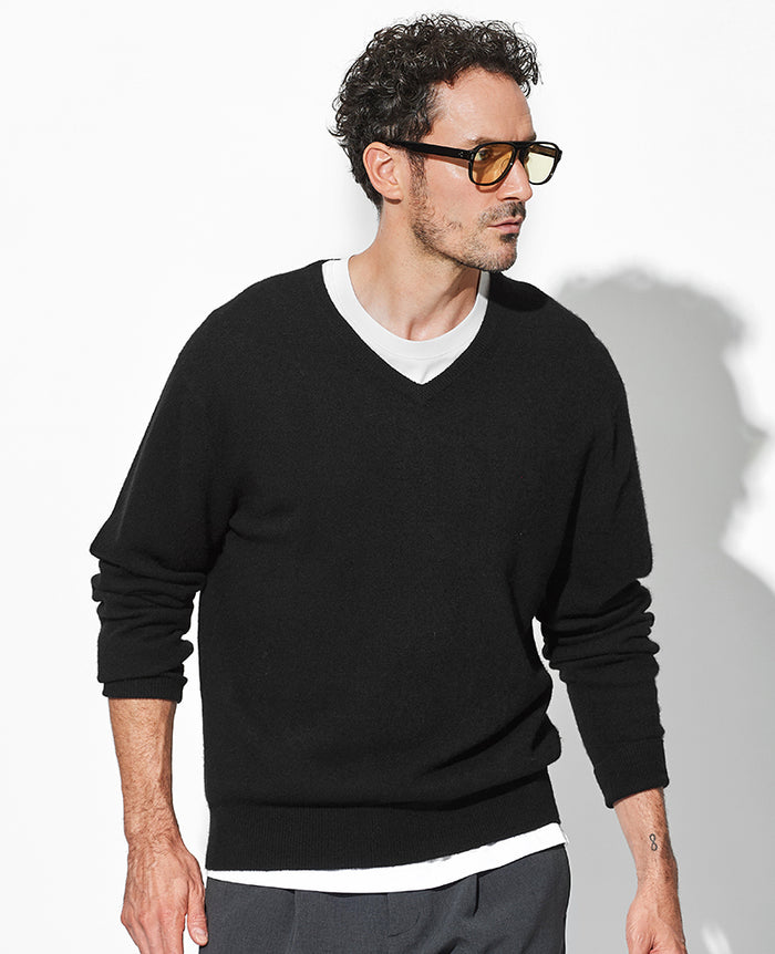 BALMAIN ヒョウ柄 Vネック 長袖ニット BALMAIN ヒョウ柄 Vネック 長袖