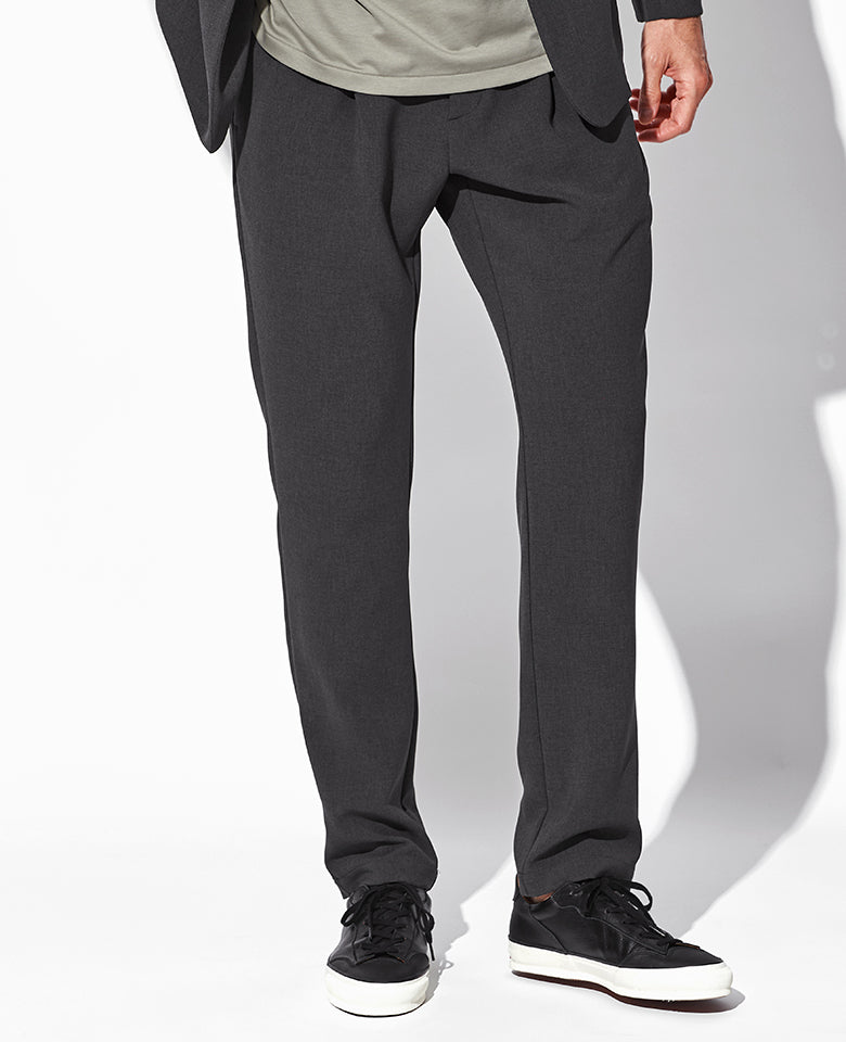 ポリエステルストレッチダブルクロスセットアップ（グレー）