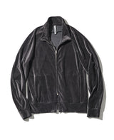 コットン/ポリエステル ベロアジャージセットアップ（ダークグレー）