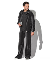 コットン/ポリエステル ベロアジャージ トラックジャケット