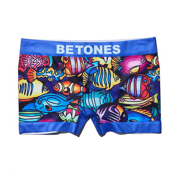 BETONES ボクサーパンツ 4枚セット　Ryukyu プロフ必読下さい ボクサーパンツ ストレッチ 軽量 総柄 前閉じ 肌着 下着