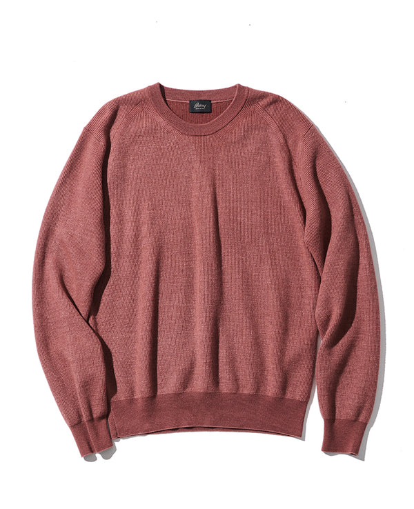 クルーネックニット