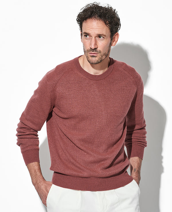 クルーネックニット