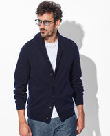 Cashmere Painters Shawl Collar Cardigan