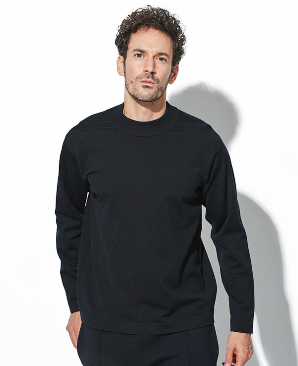 LEON別注 リネアニットモックネック