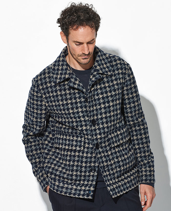 千鳥格子柄ブルゾン – 買えるLEON