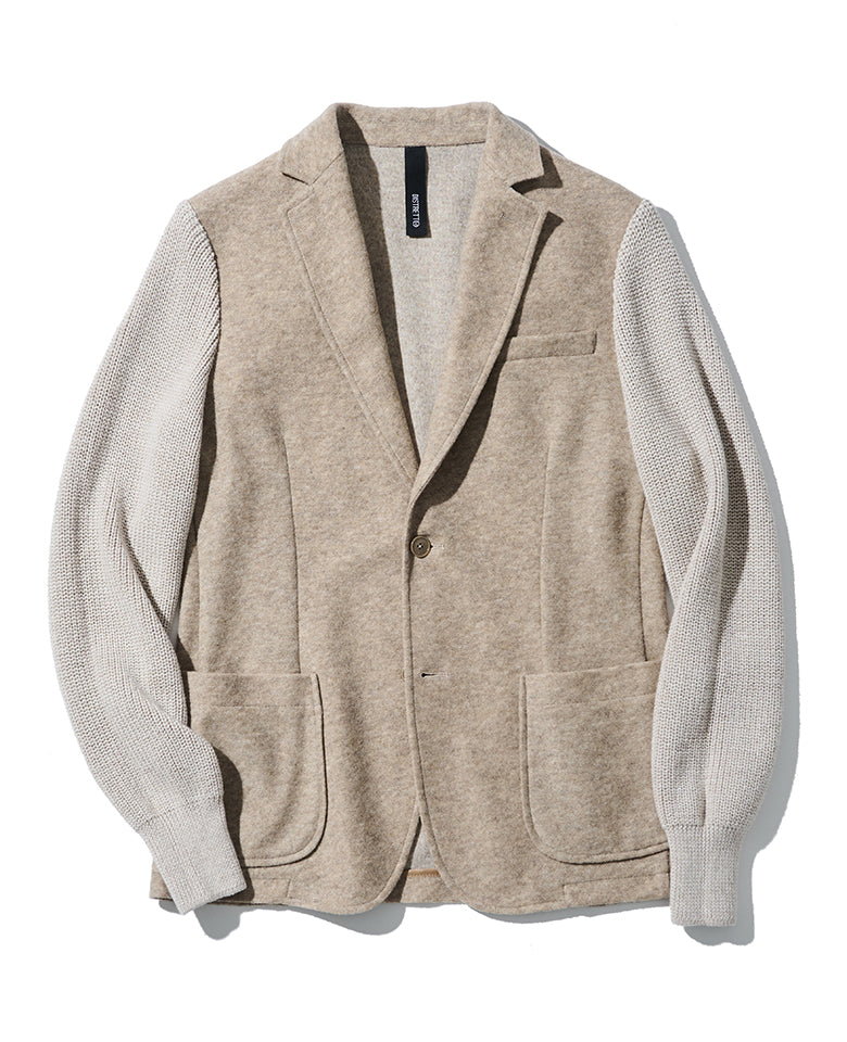 ニットスリーブジャケット