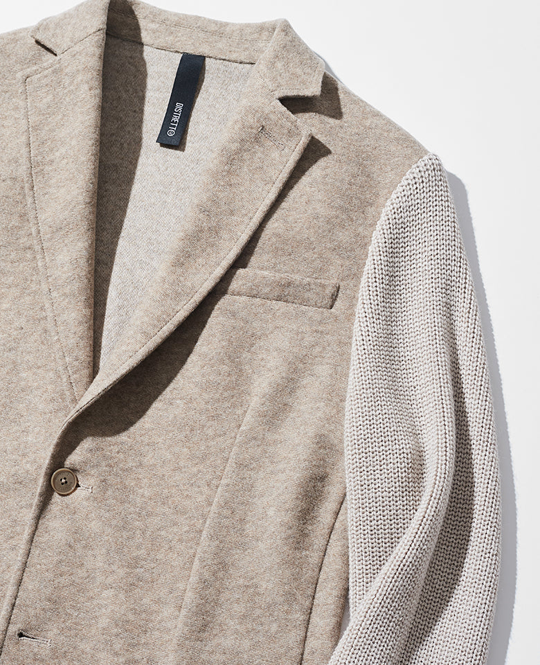 ニットスリーブジャケット