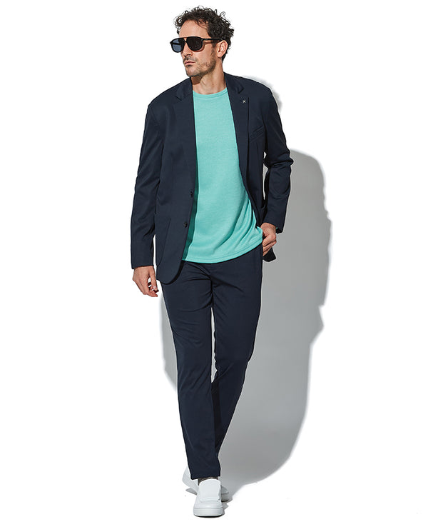 ライクラストレッチセットアップ（ネイビー）