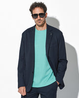 ライクラストレッチセットアップ（ネイビー）