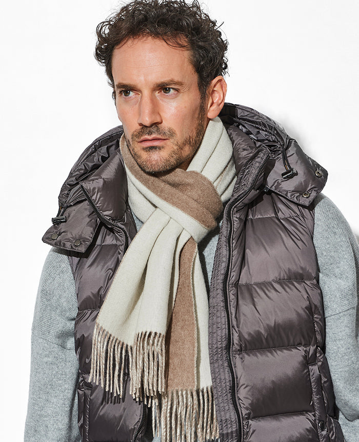   ニット大判　リバーシブルマフラー　新品タグ付き 89weich-001-s1.jpg