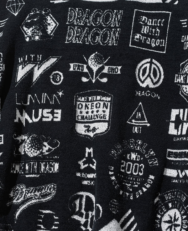 バリアスマークスジャガードニット