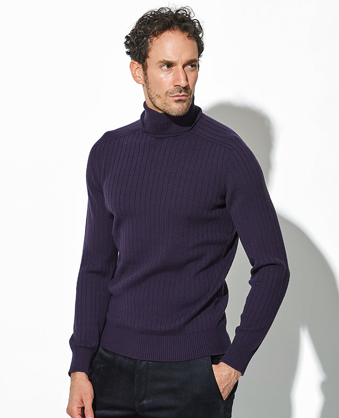 STONE  ブラックタートルネック XL ブラック TOKYO RUN タートルネックセーター ブラック/グレー