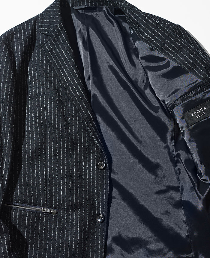 ストライプセットアップ（ブラック） – 買えるLEON