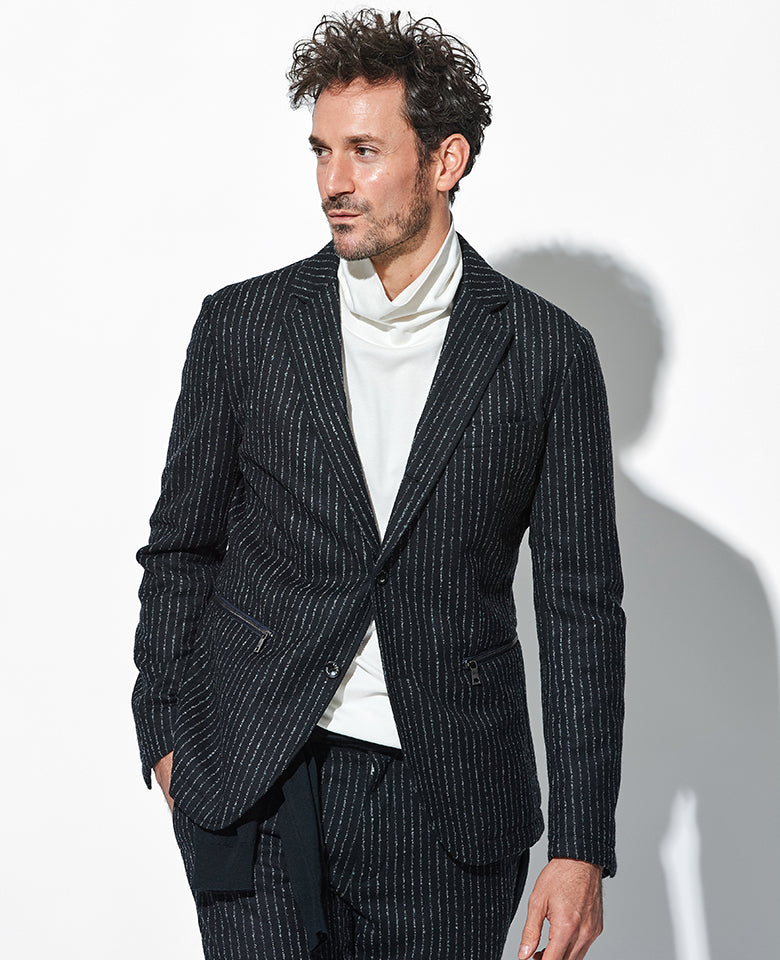 ストライプセットアップ（ブラック）