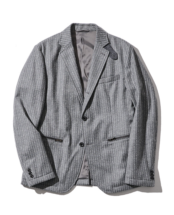 ストライプセットアップ（チャコール）