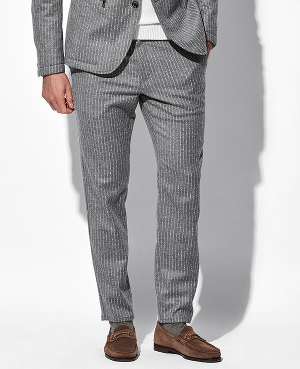 ストライプウールパンツ