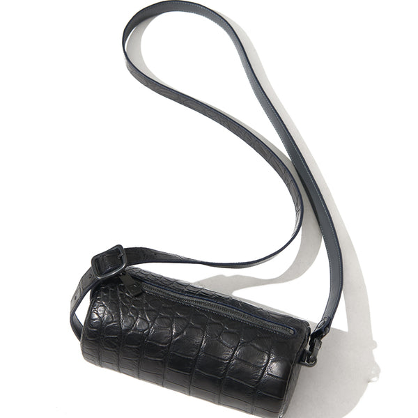 本クロコダイル革 2WAYショルダーシリンダーバッグ – 買えるLEON