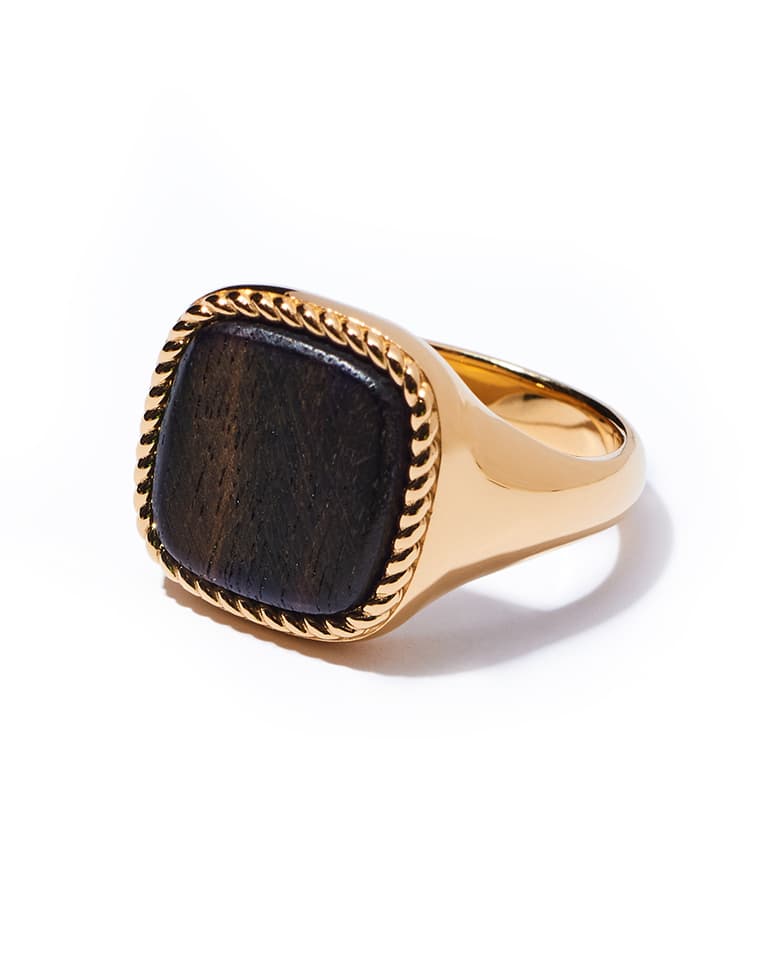 CUSHION ENCLOSED SIGNET RING