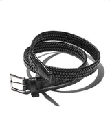 ナローレザーエラスティックベルト