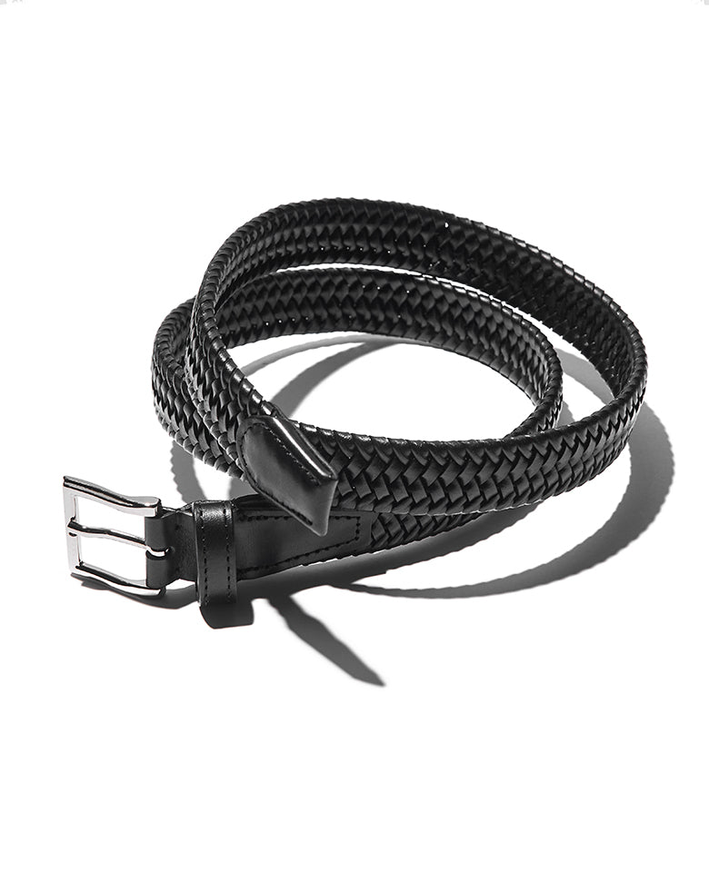 ナローレザーエラスティックベルト