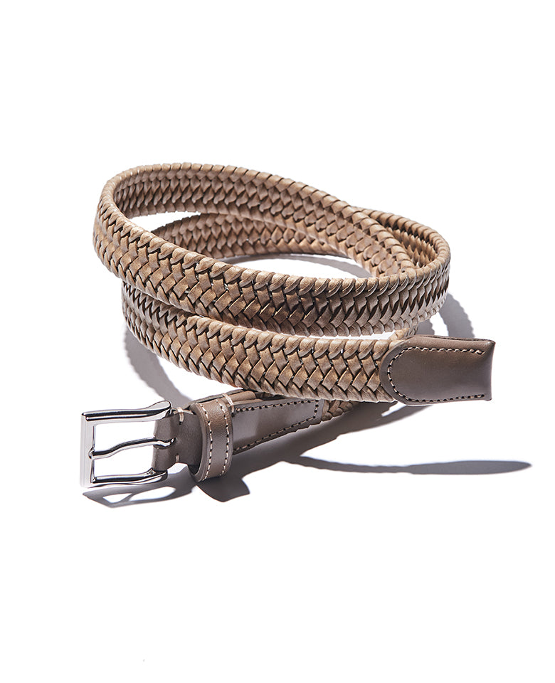 ナローレザーエラスティックベルト