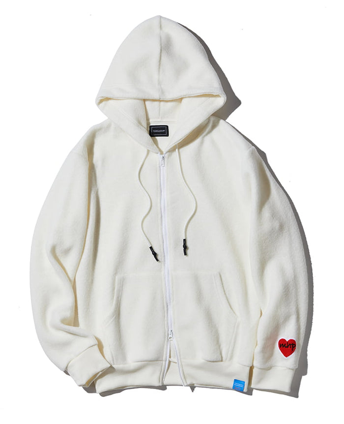 BIGハートワッペンジップフーディー – 買えるLEON