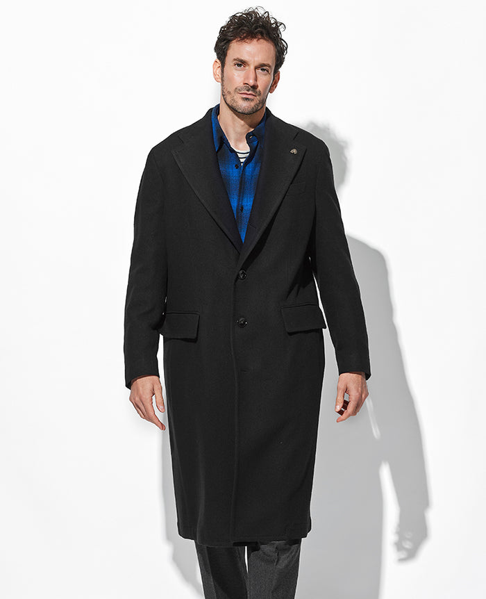 画像追加！　イタリアで購入カシミア チェスターコート COLLEZIONE (コレツィオーネ) カシミヤ100％ シングル チェスター