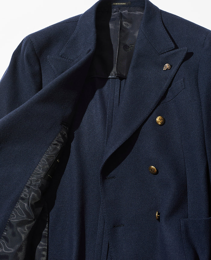 カシミヤダブルブレストブレザージャケット – 買えるLEON